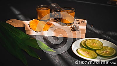 JAMU Herbal Drink From Indonesia Stock Photo