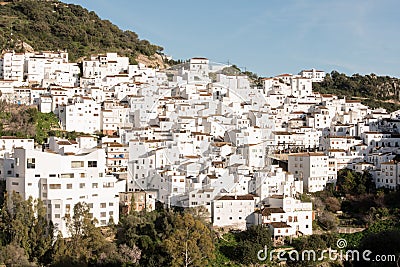 Jan. 2020, Casares, Malaga, Spain: A white village in western Costa del Sol Editorial Stock Photo