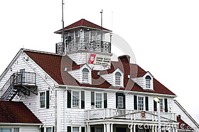 United States Coast Guard Station, Montauk, Long Island, New York Editorial Stock Photo