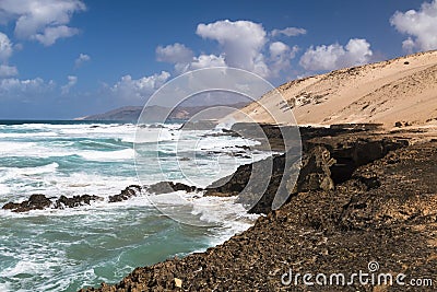 Jandia North Coast, Fuerteventura Stock Photo