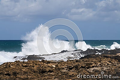 Jandia North Coast, Fuerteventura Stock Photo