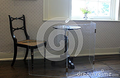 Jane Austen's Writing Table Editorial Stock Photo