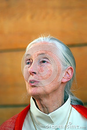 Jane Goodall, Budapest, Hungary Editorial Stock Photo