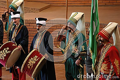 Janissary band performing, Askeri Military Museum Editorial Stock Photo