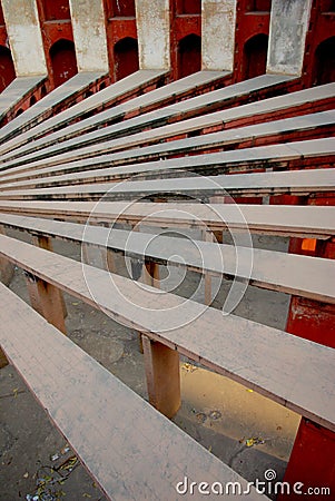 Jantar Mantar, Delhi interior radials portrait Stock Photo