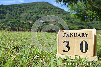 January 30, Country cover background. Stock Photo