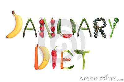 January diet Stock Photo