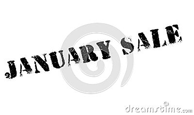 January Sale rubber stamp Stock Photo