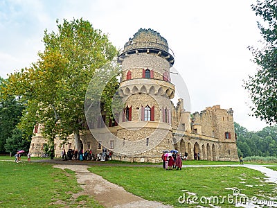 Januv hrad is romantic ruined castle near Lednice, Czech Republic Editorial Stock Photo