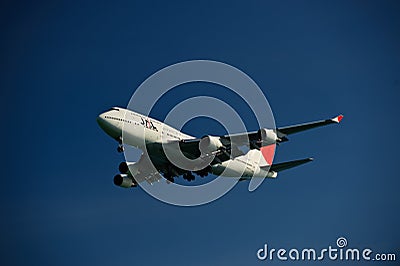 Japan Airline 747-400 Editorial Stock Photo