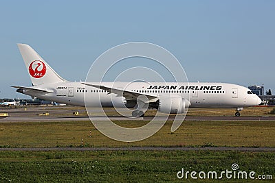 Japan Airlines Boeing 787 Dreamliner Editorial Stock Photo