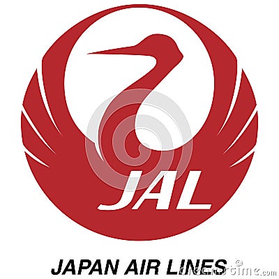 Japan Airlines logo icon Editorial Stock Photo