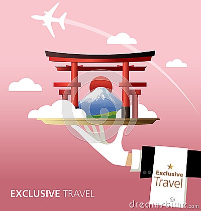 Japan, destination Vector Illustration