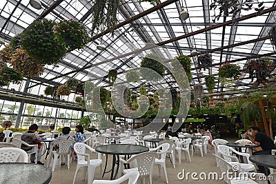 Japan Kobe skylight Restaurant design Editorial Stock Photo