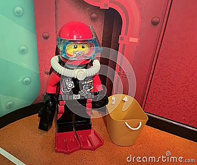 Japan lego scuba diver Editorial Stock Photo