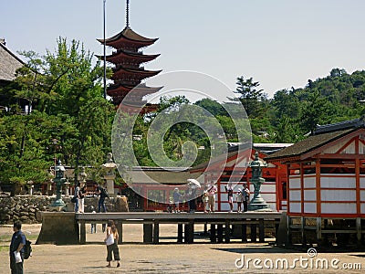 JAPAN. Miyajima. Itsukushima Shrine Editorial Stock Photo