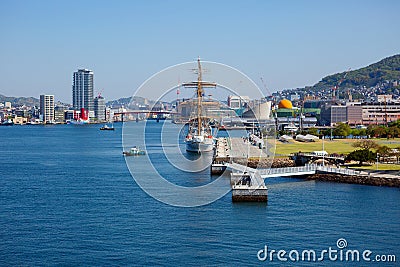 Japan. Nagasaki. Port. Stock Photo