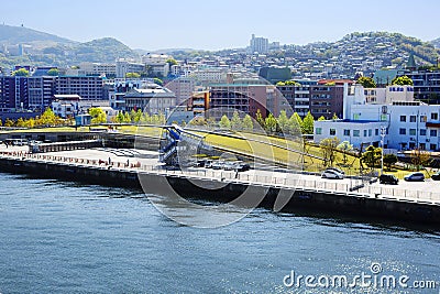 Japan, Nagasaki Port. Editorial Stock Photo