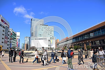 Japan Sendai City center station 2018 Editorial Stock Photo