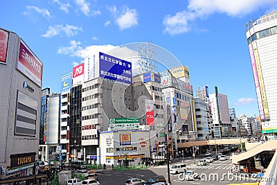 Japan Sendai City center View 2018 Editorial Stock Photo