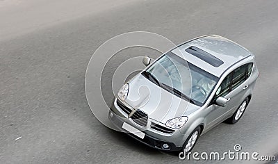 Japan suv isolated on road Stock Photo