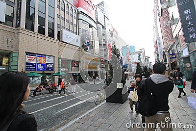 Pedestrian, urban, area, street, city, town, metropolitan, lane, infrastructure, public, space, downtown, road, neighbourhood, tra Editorial Stock Photo