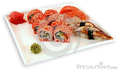Japaneese cuisine meal sushi Stock Photo