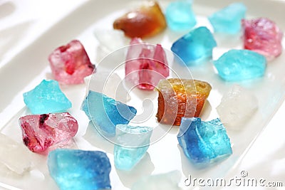 Japanese agar jelly sweet Stock Photo