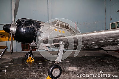 A legendary Japanese WWII fighter Mitsubishi A6M Zero, Indonesia Editorial Stock Photo