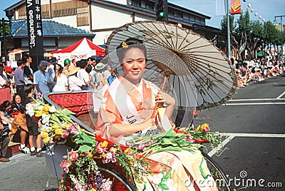 Japanese-American woman Editorial Stock Photo