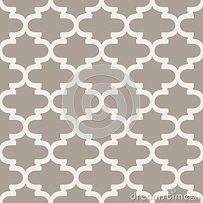 Japanese Arabesque Curve Tile Vector Seamless Pattern Vector Illustration