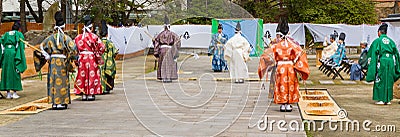 Japanese Archery Demonstration Begins Editorial Stock Photo