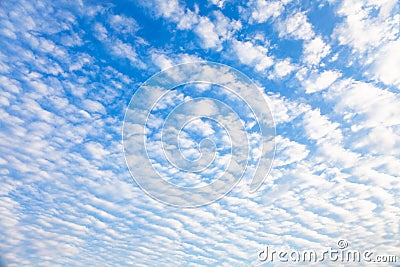 Japanese autumn cloud, scale cloud Stock Photo