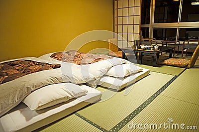 Japanese Bedroom style Stock Photo