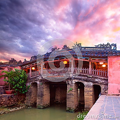 Japanese Bridge Stock Photo