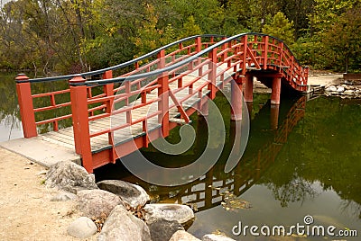 Japanese Bridge Stock Photo