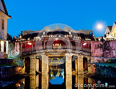 The japanese bridge, Hoi An, Vietnam. Stock Photo