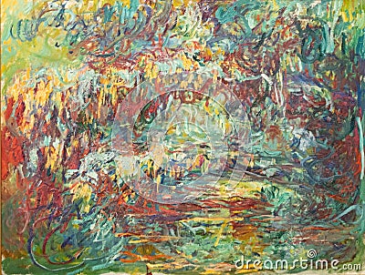 The Japanese bridge 1918 by Claude Monet Stock Photo