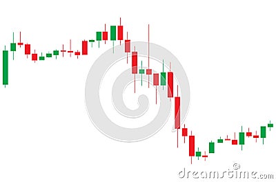 Japanese candlestick chart Vector Illustration