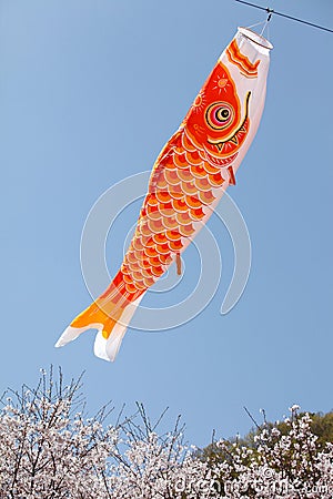 Japanese carp kite Stock Photo