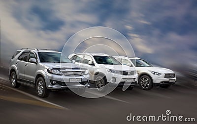 Japanese cars. Stock Photo