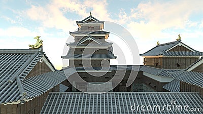 Japanese castle Stock Photo