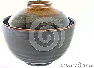 Japanese ceramic bowl Stock Photo