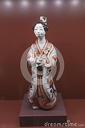 Japanese ceramic figure Stock Photo