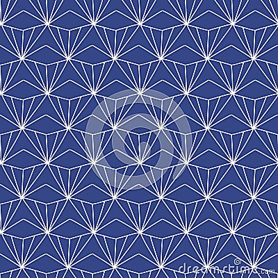 Japanese, Chinese traditional asian geometric seamless pattern Vector Illustration