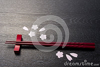 Japanese chopsticks Stock Photo