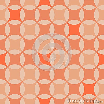 Japanese Circle Petal Vector Seamless Pattern Vector Illustration