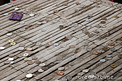 Japanese Coins Stock Photo