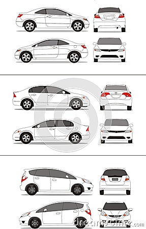 Japanese compact car Stock Photo