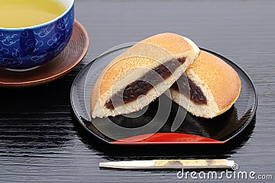 Japanese confectionery, Dorayaki Stock Photo